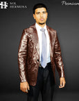 Men's Genuine Leather Blazer - Fernandez