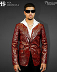 Men's Genuine Leather Blazer - Fernandez