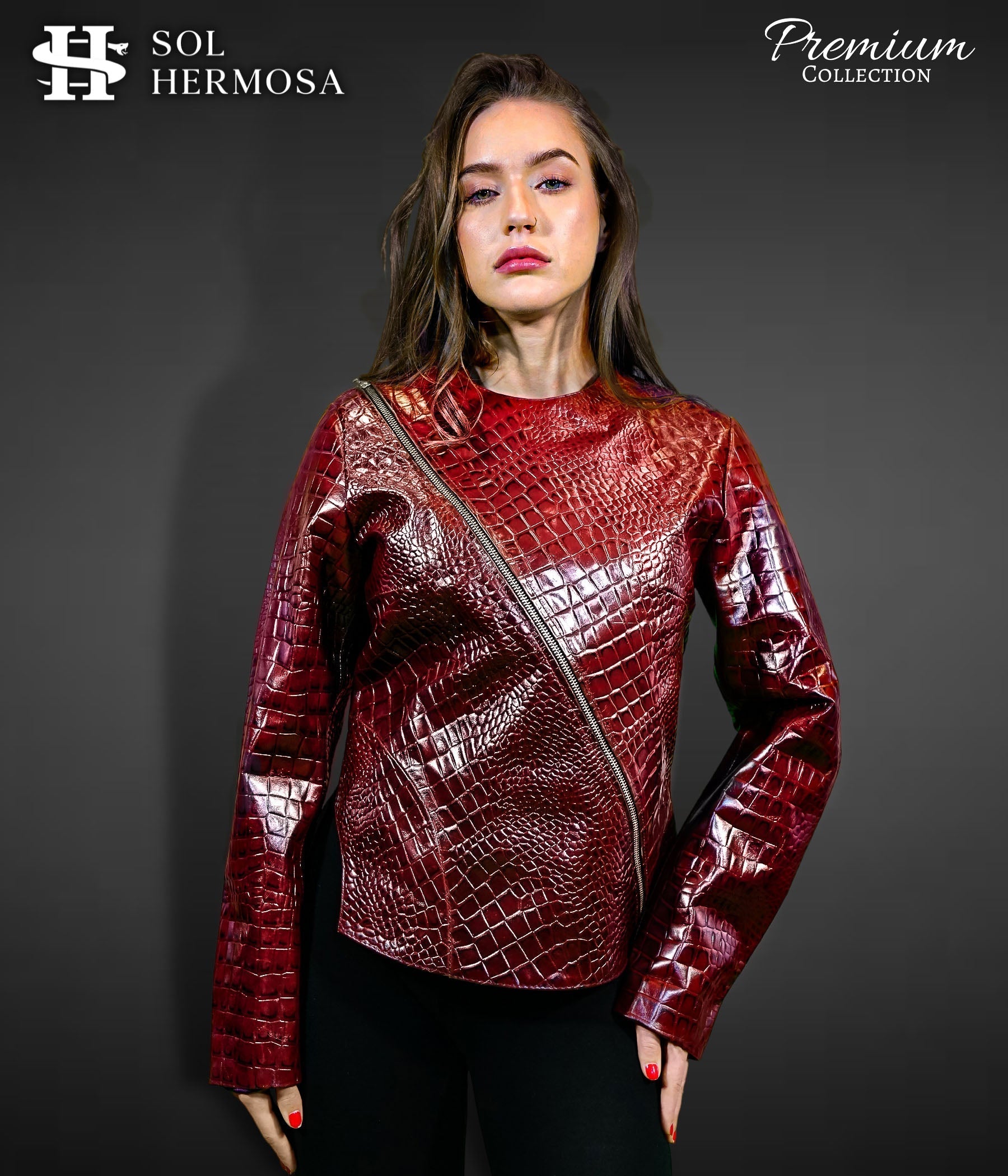 Modern Leather Jacket For Women- Hera