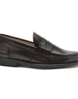 Elegant Dark Brown Leather Loafers for Men