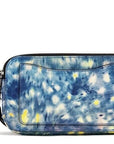 The Snapshot bag Watercolor Blue Printed Leather Shoulder Bag Purse