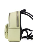 Mini Court Pale Lime Pebbled Leather Shoulder Backpack Bag