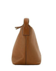 Thea Small Moose Pebbled Leather Slouchy Shoulder Handbag