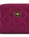 Elegant Purple Quilted Leather Wallet