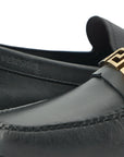 Elegant Black Calf Leather Men's Loafers