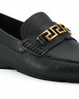 Elegant Black Calf Leather Men's Loafers