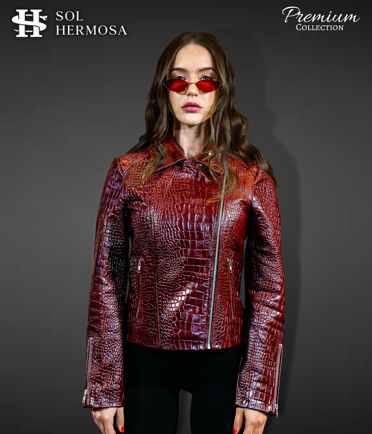 Moto Leather Jacket For Women - Athena