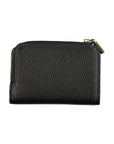 Elegant Black Leather Double Compartment Wallet