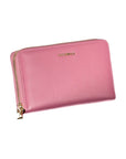 Elegant Pink Leather Wallet with Ample Space