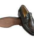 Elegant Dark Brown Leather Loafers for Men