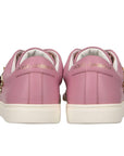 Antique Pink Nappa Calfskin Sneakers with Studs