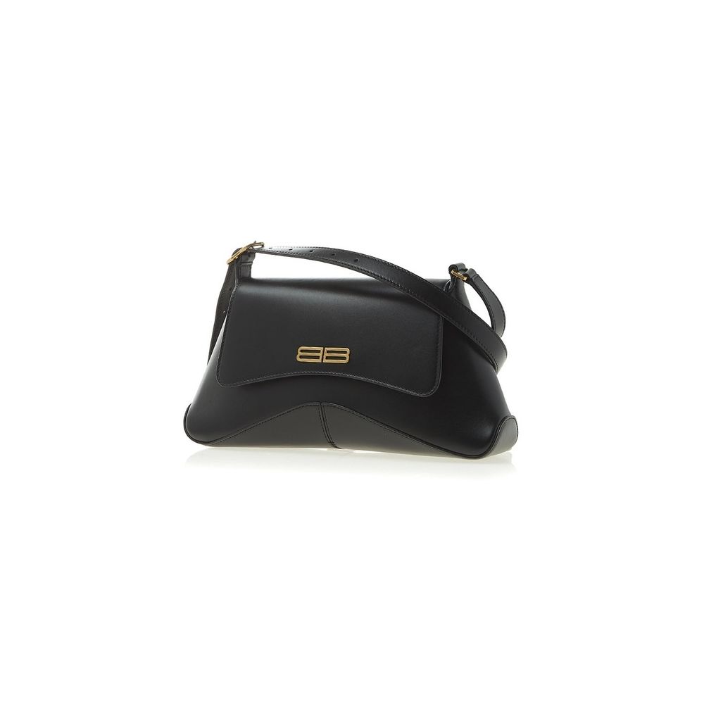 Elegant Crescent Leather Shoulder Bag