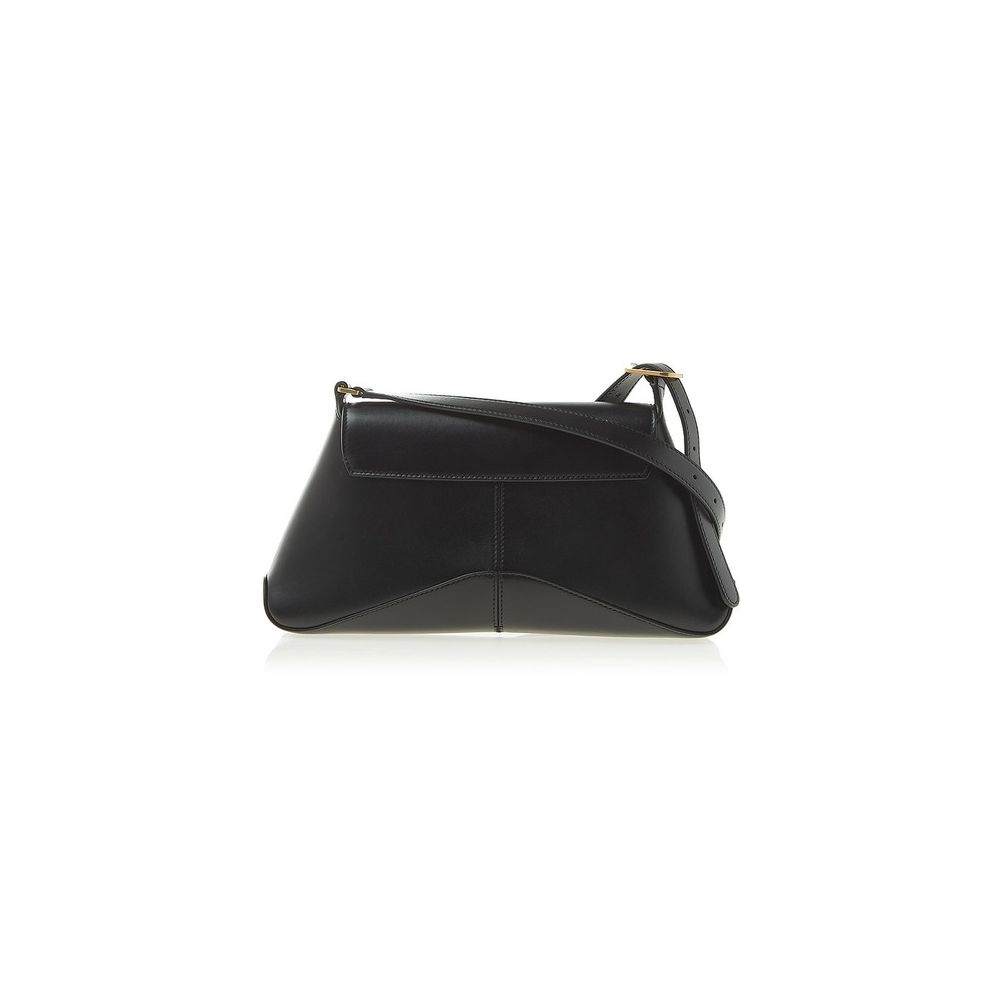 Elegant Crescent Leather Shoulder Bag