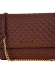 Chic Quilted Calfskin Shoulder Bag with Studs