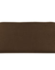 Exquisite Leather Zip Wallet in Brown