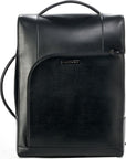Elegant Black Calfskin Men's Backpack