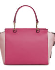 Elegant Fuchsia Textured Calfskin Handbag