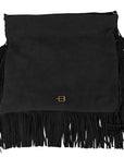 Chic Suede Fringe Crossbody Bag