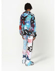 Graffiti-Inspired Nylon Hooded Jacket