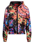 Chic Multicolor Nylon Statement Jacket