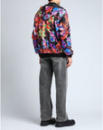 Chic Multicolor Nylon Statement Jacket