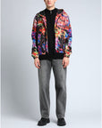 Chic Multicolor Nylon Statement Jacket