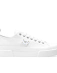 Elegant Canvas and Calfskin Sneakers