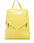 Sunshine Yellow Leather Backpack