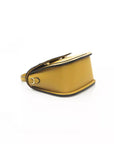 Golden Yellow Elegance Leather Shoulder Bag