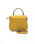 Golden Yellow Elegance Leather Shoulder Bag