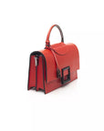 Radiant Red Leather Shoulder Bag