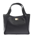 Elegant Black Magnetic Closure Handbag