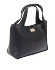 Elegant Black Magnetic Closure Handbag