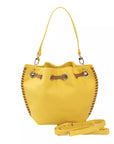 Golden Detail Yellow Shoulder Bag