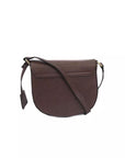 Chic Brown Crossbody Elegance with Golden Accents