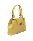 Elegant Yellow Double-Compartment Shoulder Bag