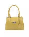 Elegant Yellow Double-Compartment Shoulder Bag