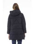 Chic Blue Long Down Jacket