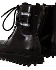 Elegant Black Leather Ankle Boots