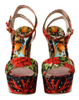 Elevate Your Step in Multicolor Brocade Heels