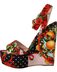 Elevate Your Step in Multicolor Brocade Heels