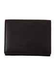 Elegant Black Leather Trifold Multi Kit