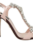 Crystal-Embellished Stiletto Sandals