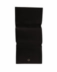 Elegant Black Leather Multi-Kit Trifold Wallet