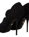 Elegant Black Lace Stiletto Heels