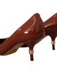 Elegant Patent Leather Heels Pumps