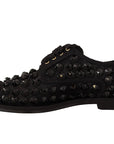 Elegant Gros Grain Lace-Up Jeweled Flats