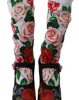 Floral Embellished Socks Boots