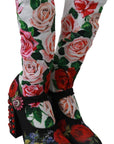 Floral Embellished Socks Boots