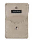 Chic White Leather Condom Case Wallet